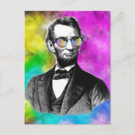 Fun Abraham Lincoln in Shades Postkarte