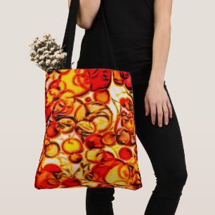 "Fun Abstrakt Orange & Gold Herbstfarben" Tote Tas