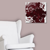 Fun Abstrakt Rosewood Roter Spritzer Kunst, Dichtu