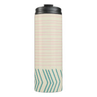 Fun Abstrakte Linie Zeichnend in Aquamarin und Pas