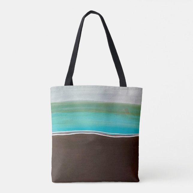 Fun abstraktes Design Tote Tasche (Rückseite)