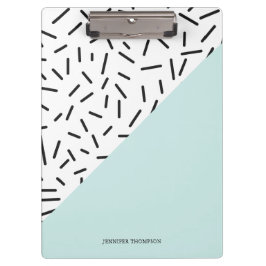 Fun Abstraktes Muster Personalisiert Klemmbrett