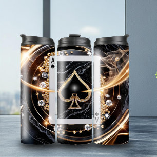 Fun Ace of Spades Thermal Tumbler Thermosbecher