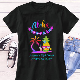 Fun Aloha Tropical Luau Party Abschluss T - Shirt