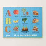 Fun Alphabet ABCs Personalisierter Name Puzzle<br><div class="desc">Spaß für die Familie - lernen Sie ABCs und lernen Sie etwas über Veggie's - wie sie wachsen und was sie in unserem täglichen Leben werden können. Und es ist mit einem Vornamen personalisiert. Alle Designfragen oder Sonderwünsche, senden Sie einfach einen Chat oder eine E-Mail an charmdesignstudio@rcn.com und wir freuen...</div>