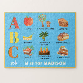 Fun Alphabet ABCs Personalisierter Name Puzzle