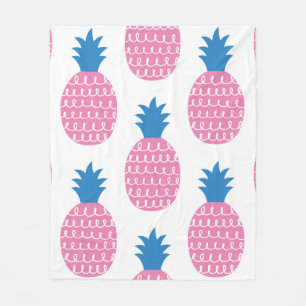 Fun Ananas nahtlose Muster Vintage Darstellung Fleecedecke