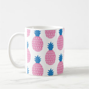 Fun Ananas nahtlose Muster Vintage Darstellung Kaffeetasse