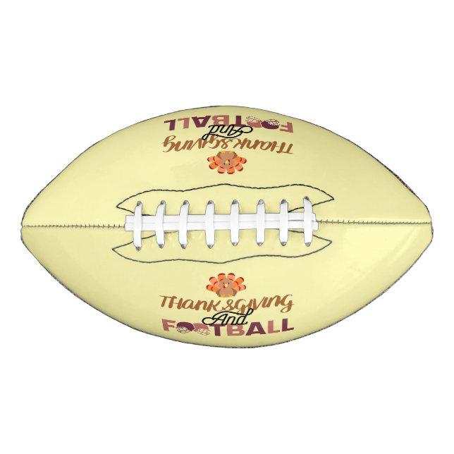 Fun and Catchy Thanksgiving Design Football (Vorderseite)