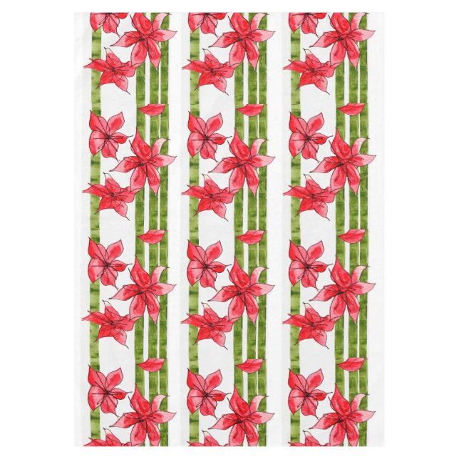 FUN AND FABULOUS POINSETTIA TABLECLOTH TISCHDECKE (Vorderseite)