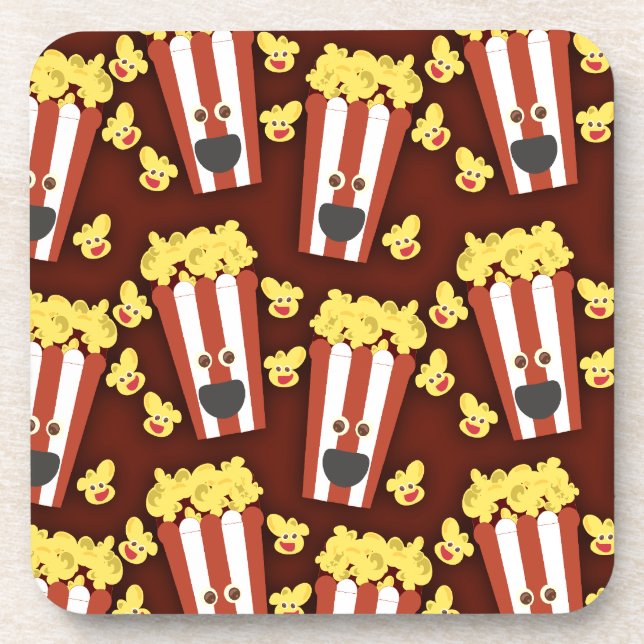 Fun and Fresh Movie Popcorn Getränkeuntersetzer (Vorderseite)