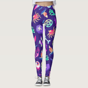 Fun and Spooky Halloween Muster Leggings