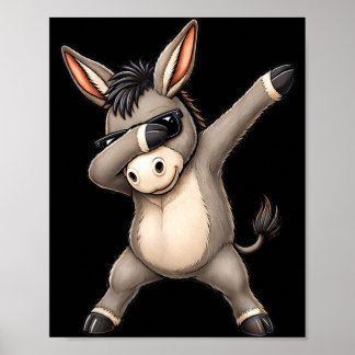 Fun Animal Dabbing Cool Stylish Dab Dance Poster