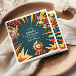 Fun Animals Superhero Kinderdusche Serviette