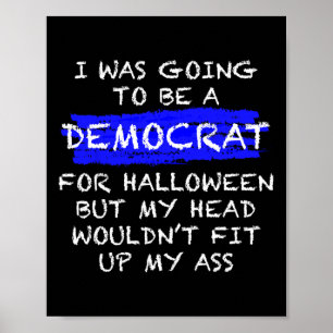 Fun Anti-Liberal Adult Halloween-Kostüm Poster