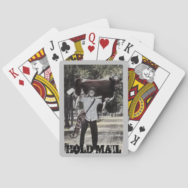 Fun Antique Hold Mail Retirement Gastgeschenk Spielkarten (Rückseite)