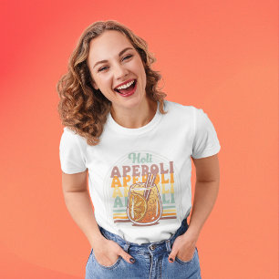 Fun Aperol Girly Cocktail Sommer Party Rosa T-Shirt