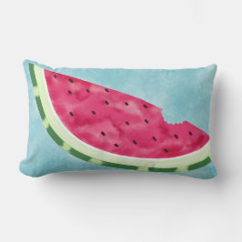 Fun Aquarell Wassermelone Slice Lumbar Lendenkissen