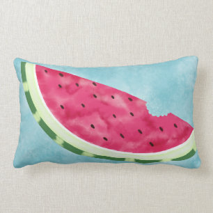 Fun Aquarell Wassermelone Slice Lumbar Lendenkissen