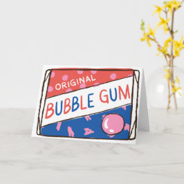 Fun as a Pack of Bubble Gum Birthday Karte