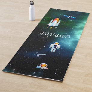 Fun Astronaut Collage Yogamatte
