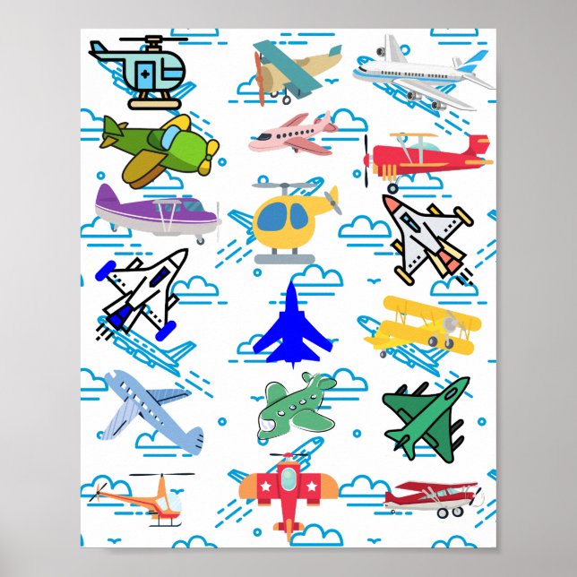 Fun Aviation Flying Poster (Vorne)
