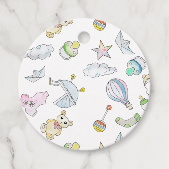 Fun Baby Dinge Geschenkanhänger (Vorderseite)