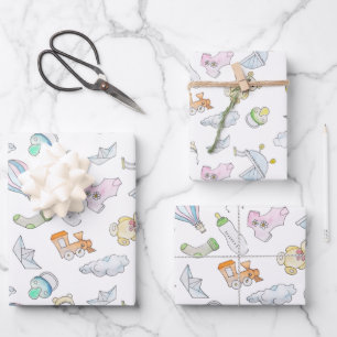 Fun Baby Dinge  Geschenkpapier Set
