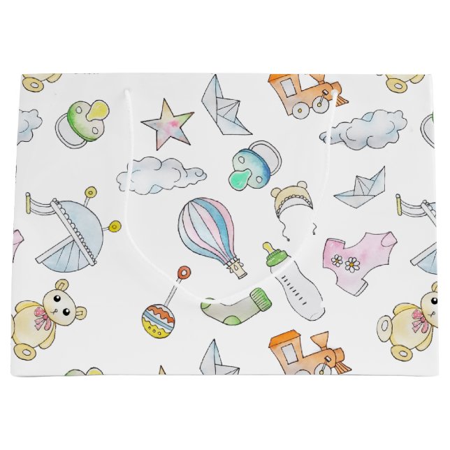 Fun Baby Dinge  Große Geschenktüte (Vorderseite)