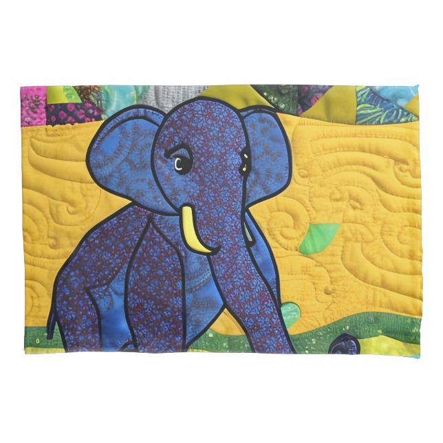 Fun Baby Elephant - quillike Design Kissenbezug (Vorderseite)