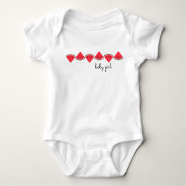 Fun Baby Girl Watermelon Baby Strampler