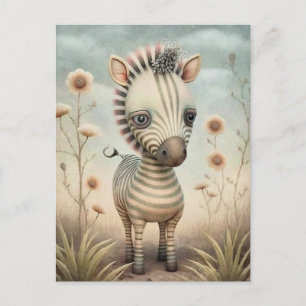 Fun Baby Zebra Postcard Postkarte