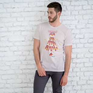 Fun Bacon & Eggs Weihnachtsvormittagskopf Tri-Blend Shirt