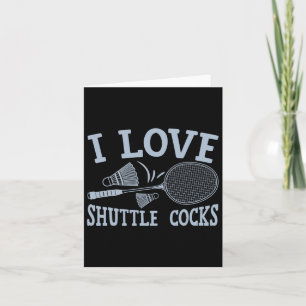 Fun Badminton Player Match Game Joke Karte