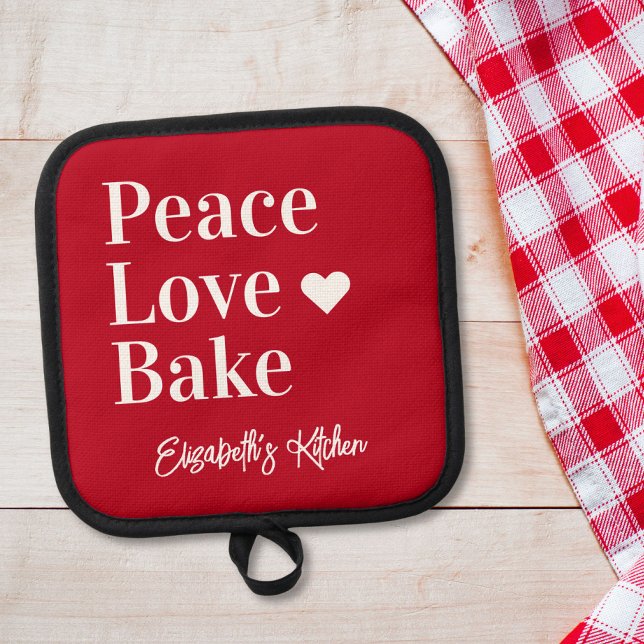 Fun Baker Personalisiert Red Topflappen (Von Creator hochgeladen)
