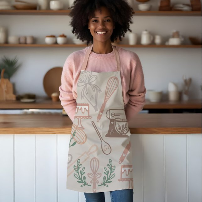 Fun Baking & Cooking Utensigray Schürze (Fun Baking & Cooking Utensil Grey Apron)