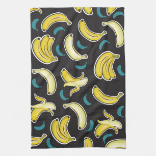 Fun Banana Pattern Geschirrtuch