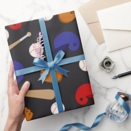 Fun Baseball Sportmuster Packpapier