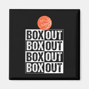 Fun Basketball Geschenkboxen Out Sprichwort Magnet