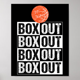 Fun Basketball Geschenkboxen Out Sprichwort Poster