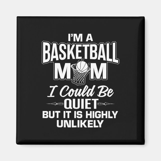 Fun Basketball Mama Merch - Einzigartiges Design f Magnet (Vorne)