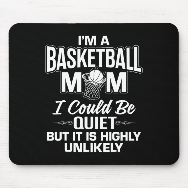 Fun Basketball Mama Merch - Einzigartiges Design f Mousepad (Vorne)
