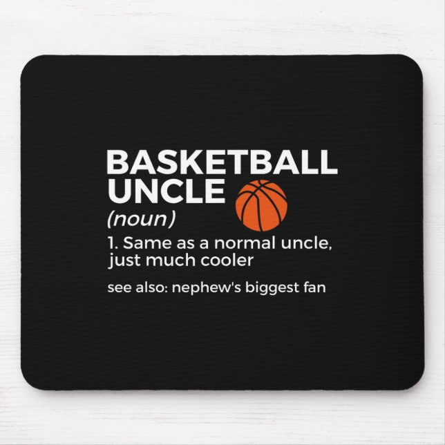 Fun Basketball Onkel definiert Nephews größte F Mousepad (Vorne)