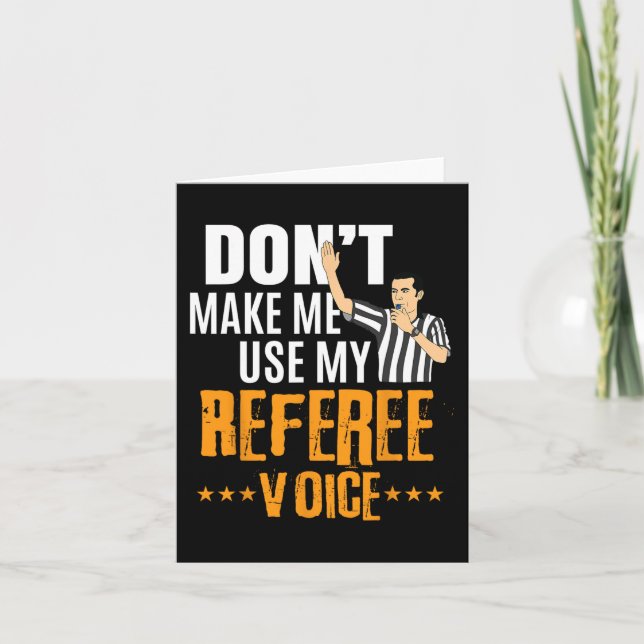 Fun Basketball Ref Hoops - Basketball-Schiedsricht Karte (Vorderseite)