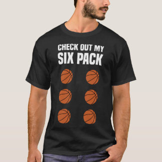 Fun Basketball Six Pack Basketball Spieler T-Shirt