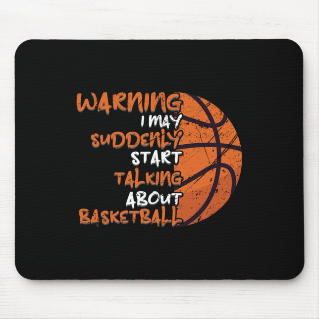 Fun Basketball Top Basketball Lover Mousepad (Vorne)