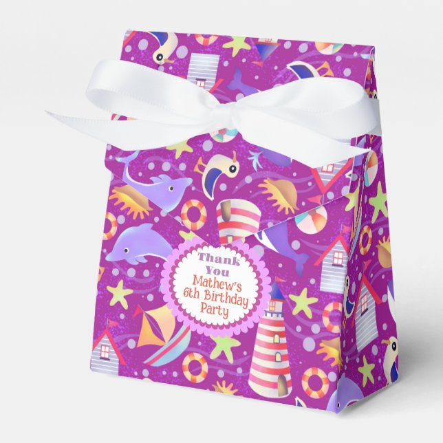 Fun Beach Magenta Gevor Box Geschenkschachtel (Vorderseite)