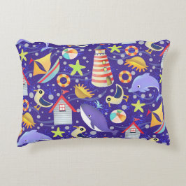 Fun Beach Navy Akzente Kissen