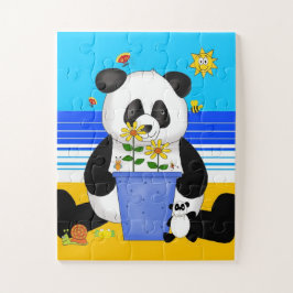 Fun Beach Panda Kinder Puzzle