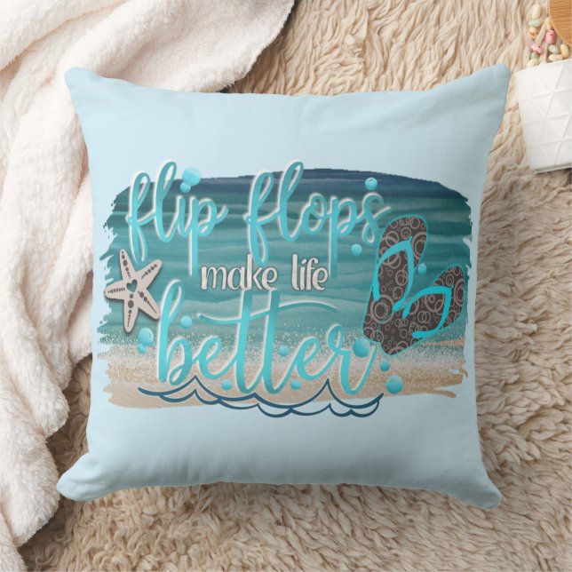 Fun Beachy Decor Kissen (Decke)